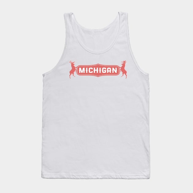 Michigan Elks: Rust Tone Tank Top by ope-store